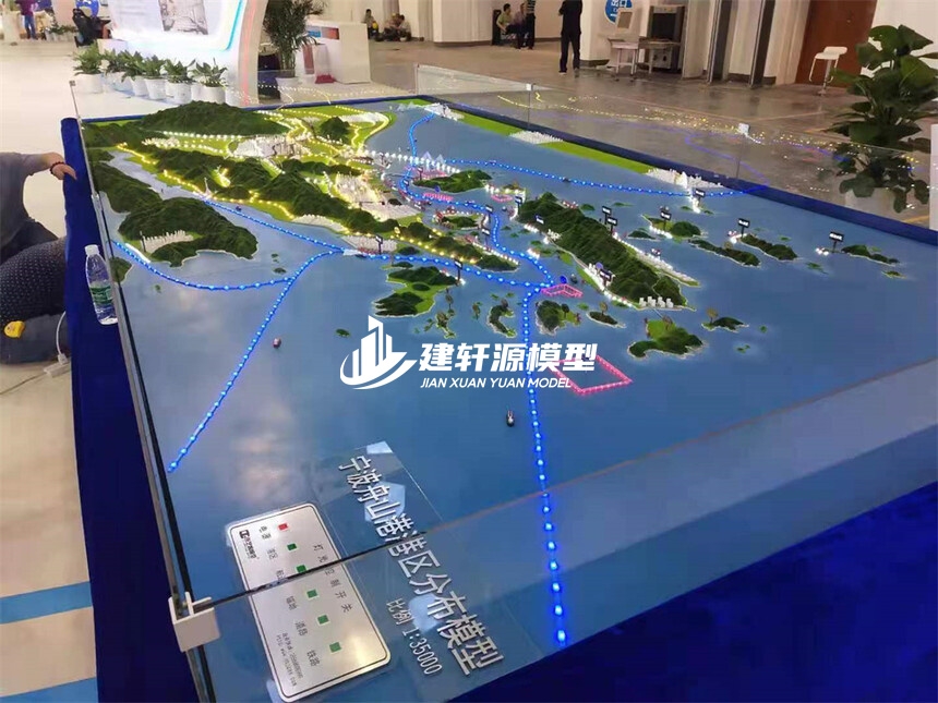 广西地形地貌模型